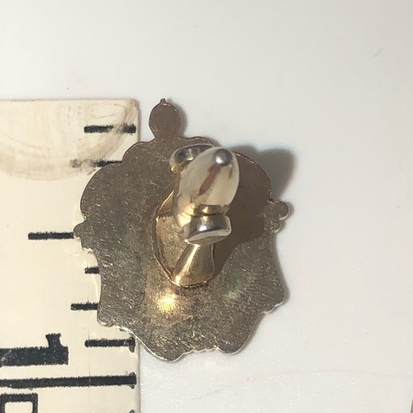 Vtg Carved Onyx Lion Intaglio Cameo Gold Tone Cufflinks Unmarked .9” x .8” - Picture 5 of 6